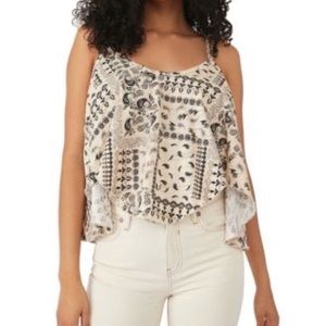 Free People Hey Girl cotton tank tea combo XS